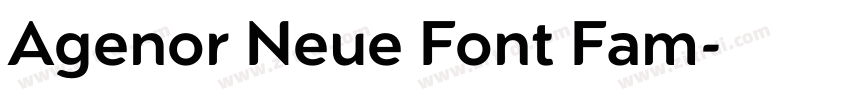 Agenor Neue Font Fam字体转换